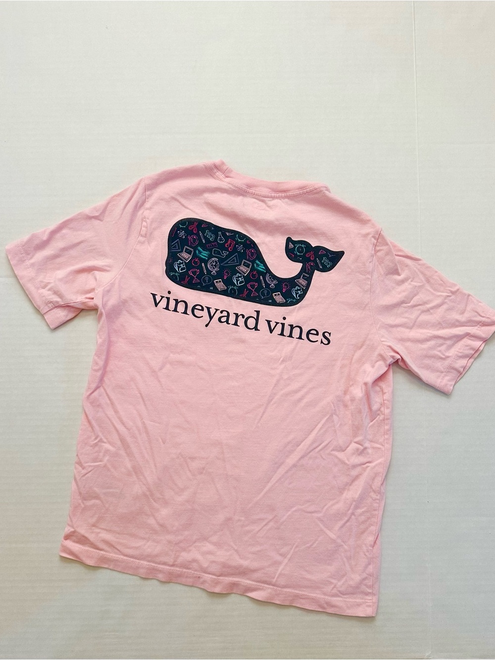 Vineyard Vines School Days Pink Tee